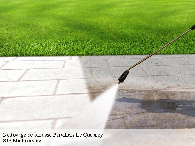 Nettoyage de terrasse  parvillers-le-quesnoy-80700 SJP Multiservice